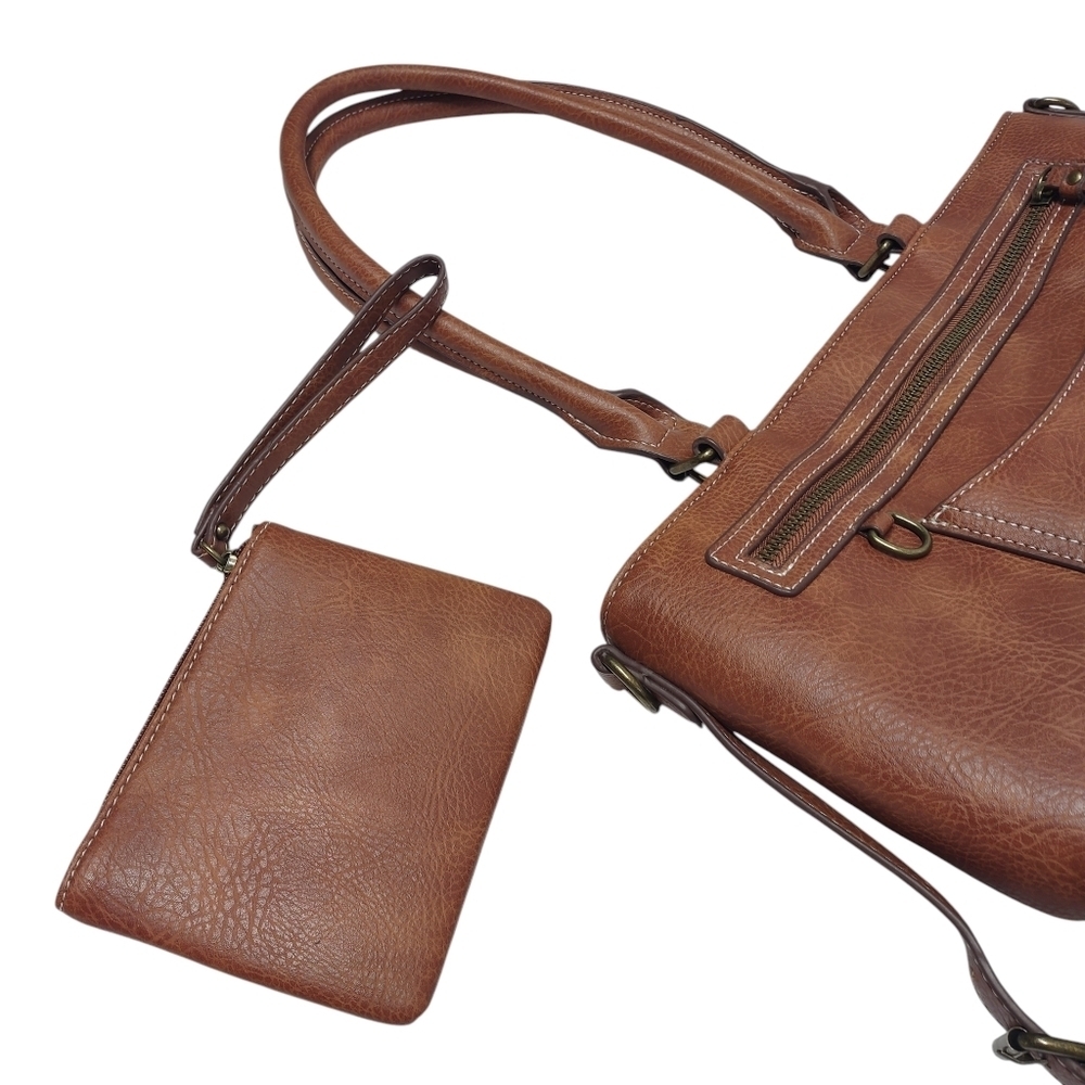 BOC Saddle Amherst Satchel Satchel Women Brown Handbags - Picture 7 of 14